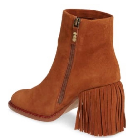 NEW Kelsi Dagger Brooklyn Linx Suede Fringe Boots - Picture 13 of 13